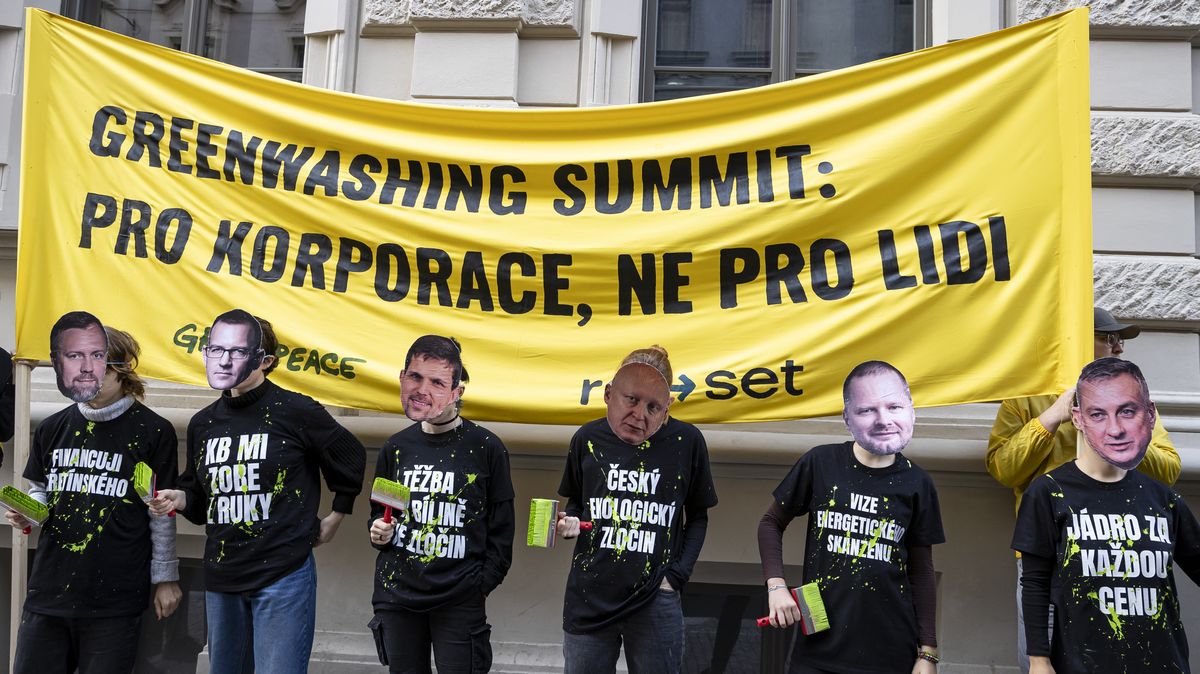 Ekologové protestovali v Praze před summitem o Green Dealu